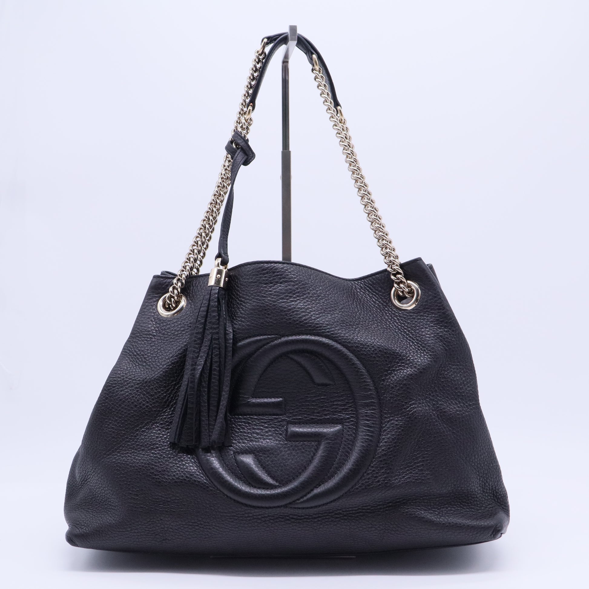 Gucci Soho Chain Strap Shoulder Bag Leather Medium twins b20209