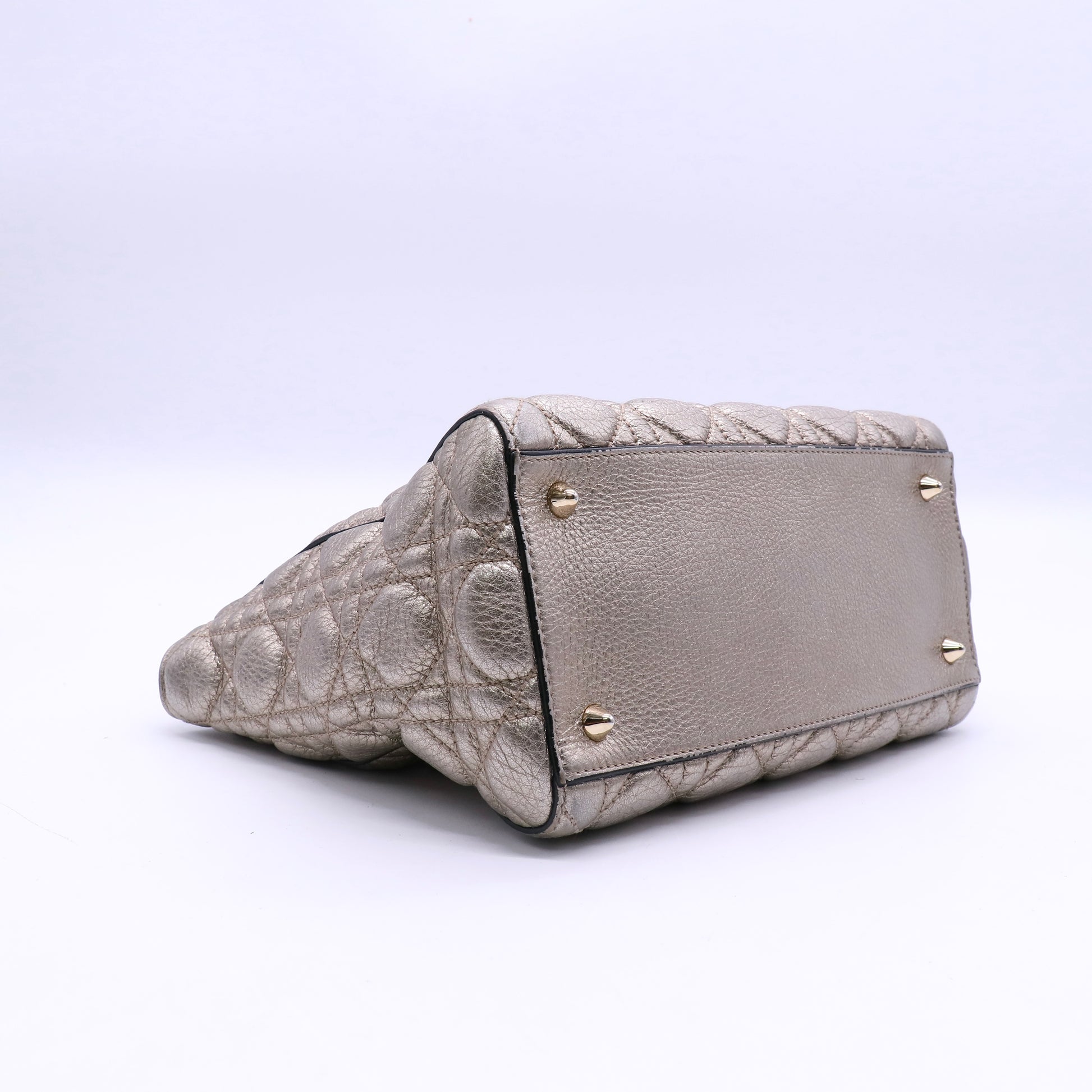 Lady Dior Bag Cannage Quilt Patent Medium Twins LDJ3670