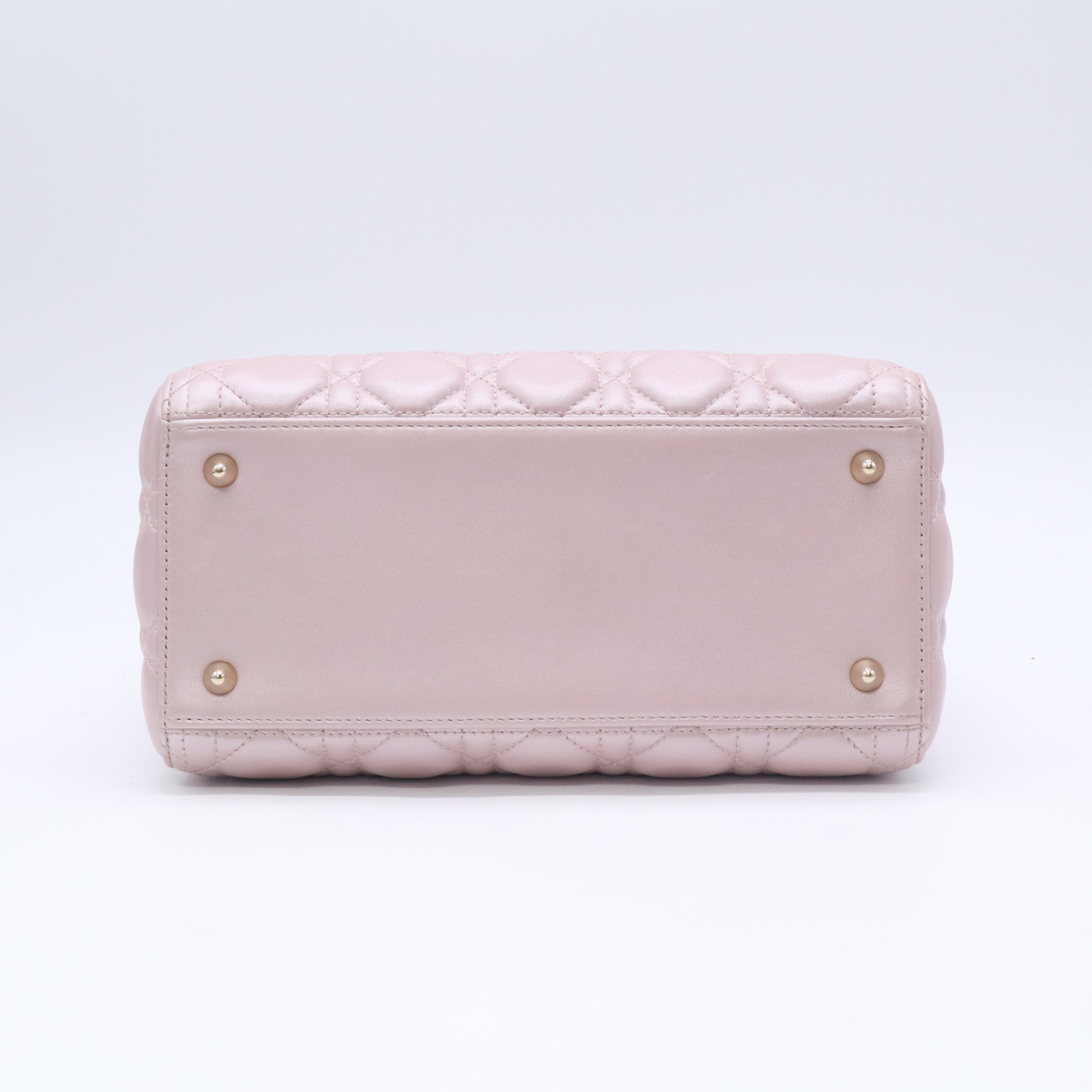 Lambskin Cannage Medium Lady Dior Light Pink B24016