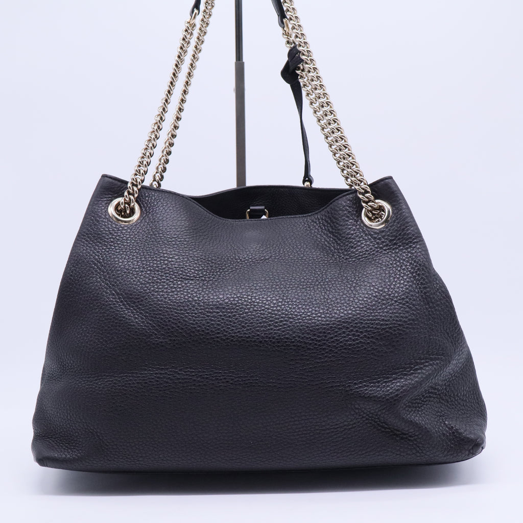 Gucci Soho Chain Strap Shoulder Bag Leather Medium twins b20209