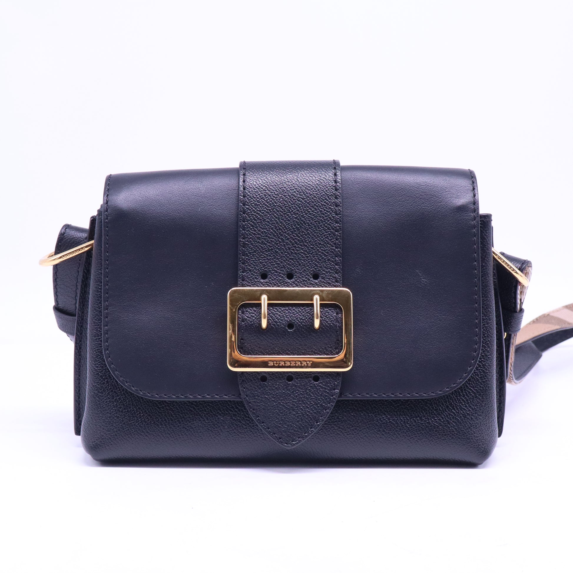 Leather Buckle Crossbody Bag B21008