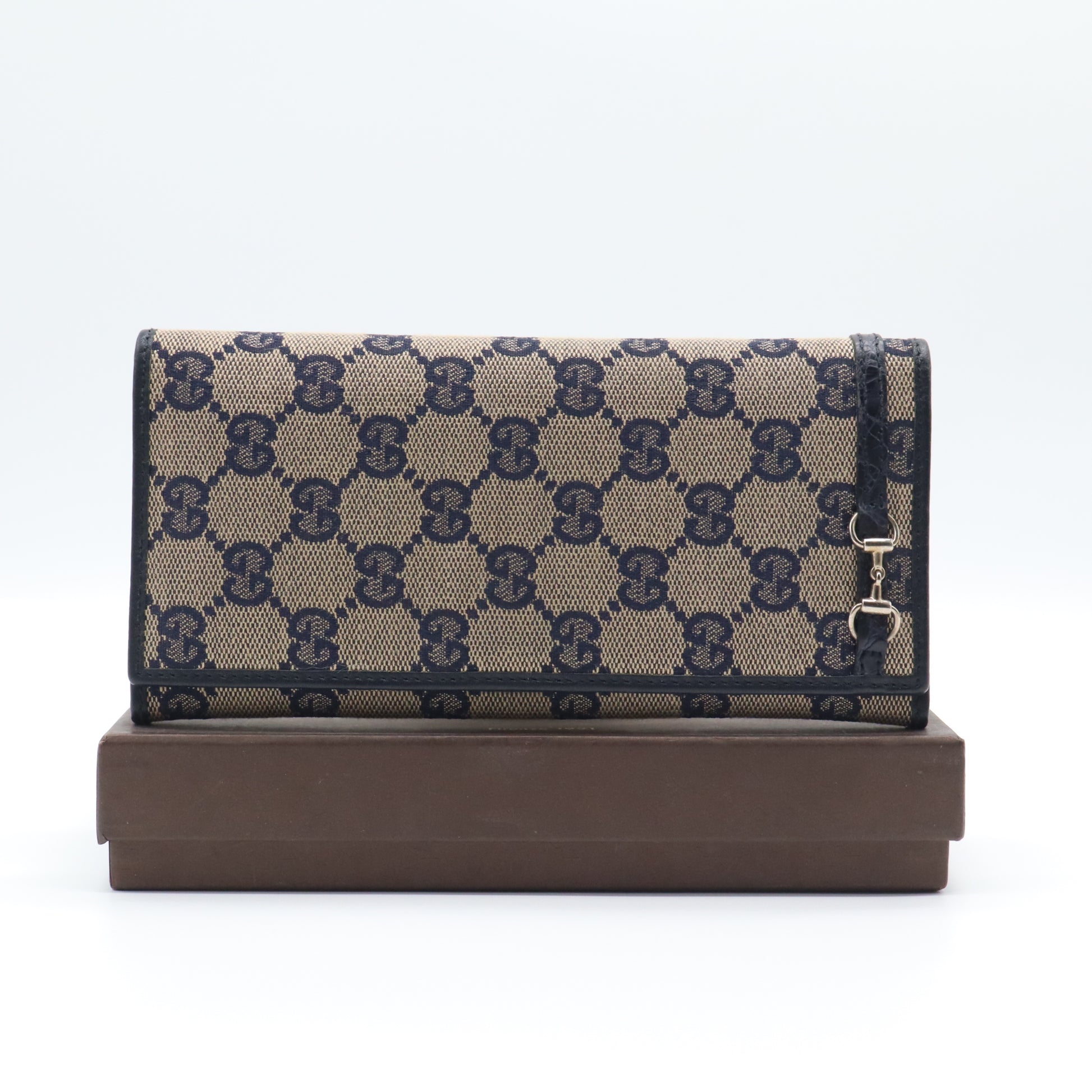 Gucci GG Canvas Horsebit Continental Wallet W21602