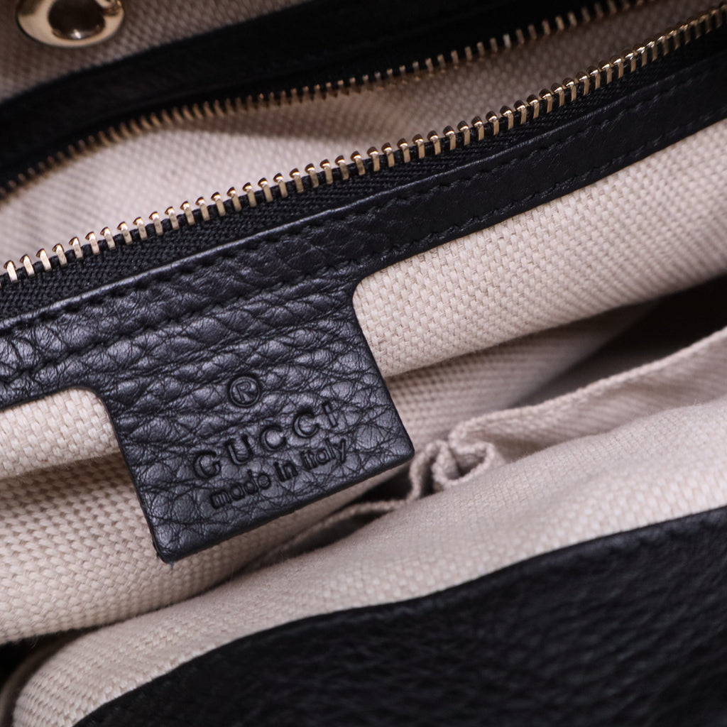 Gucci Soho Chain Strap Shoulder Bag Leather Medium twins b20209