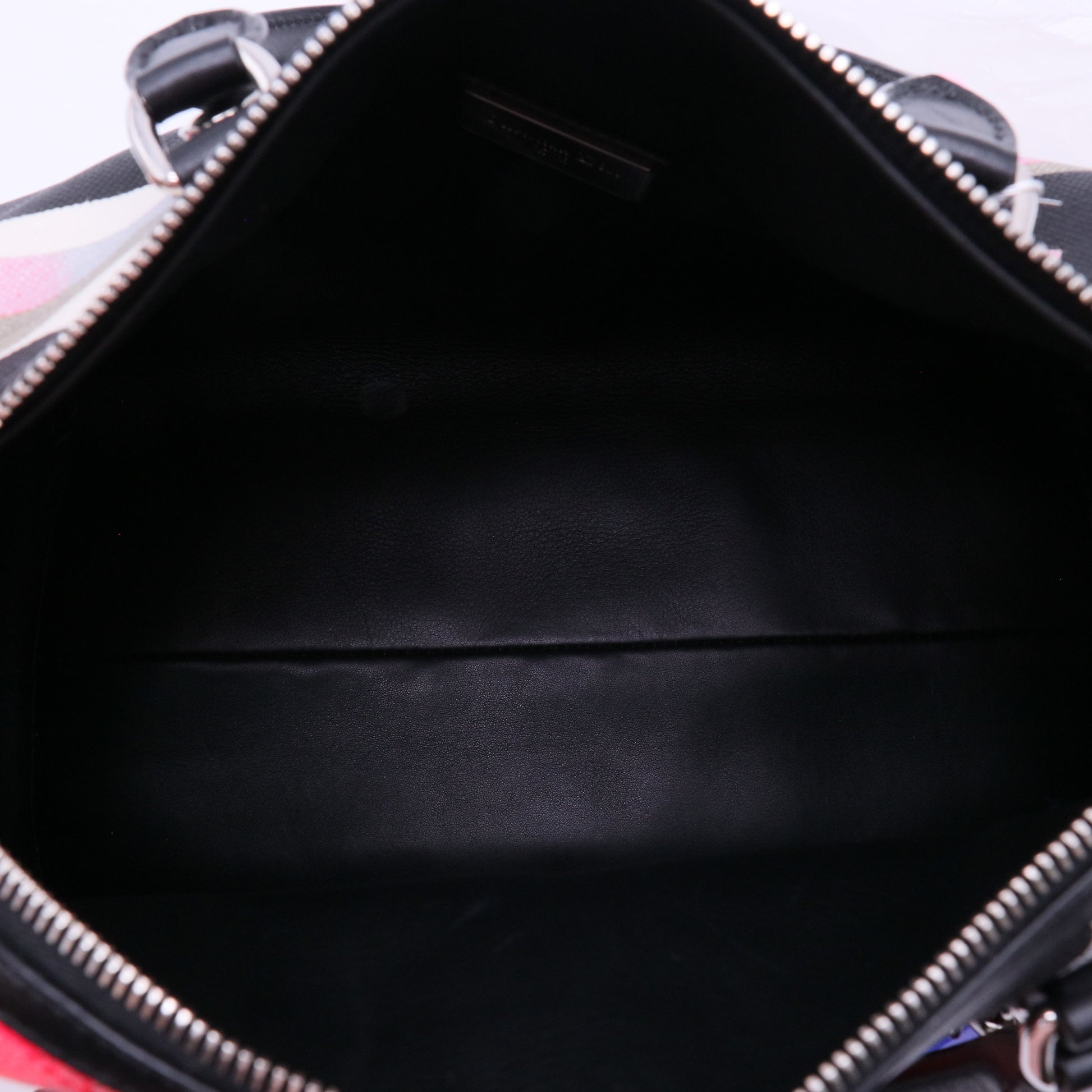 Christian Dior x Anselm Reyle Pink Camouflage Canvas and Leather Boston Bag Twins LDJ4189