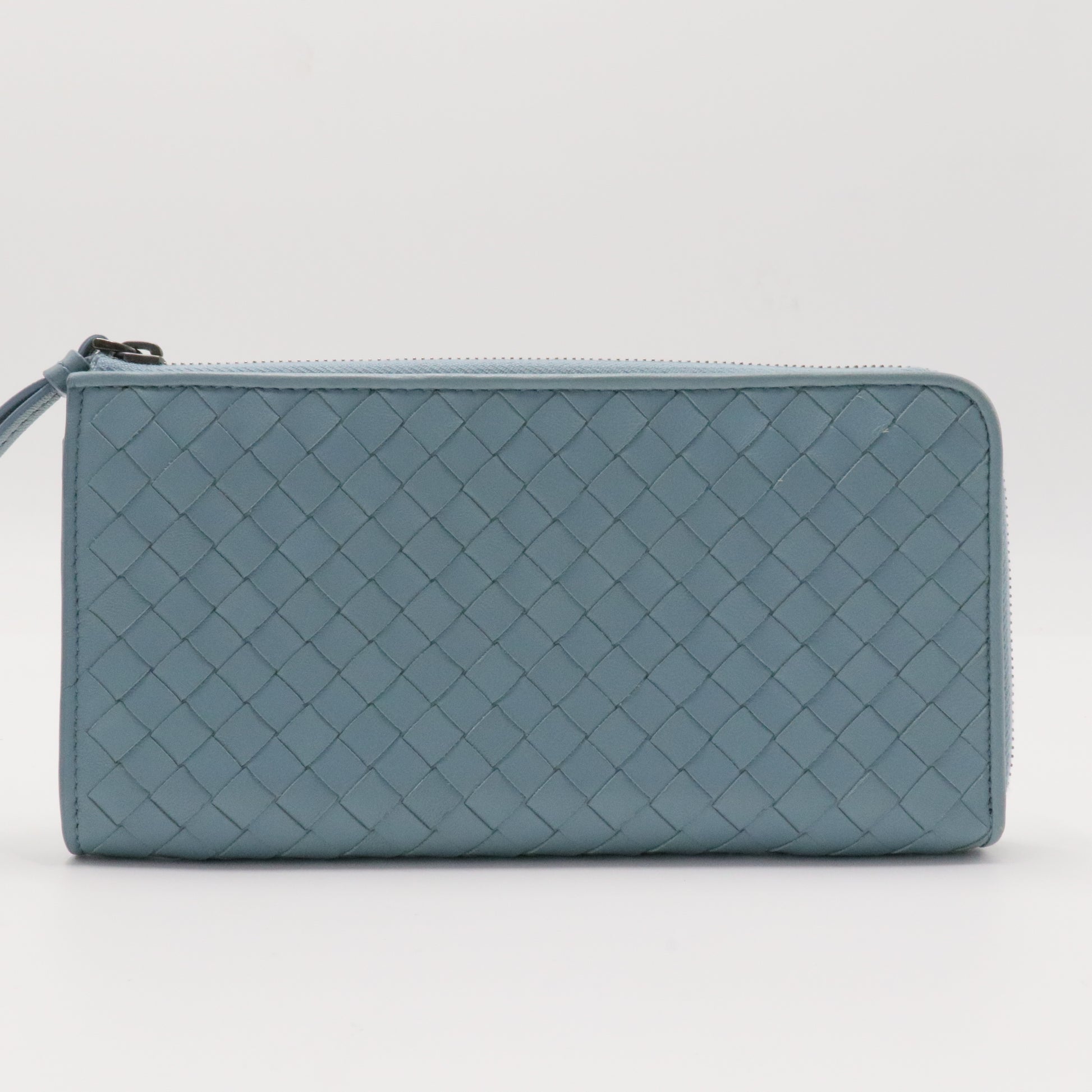 Nappa Intrecciato Zip Around Wallet