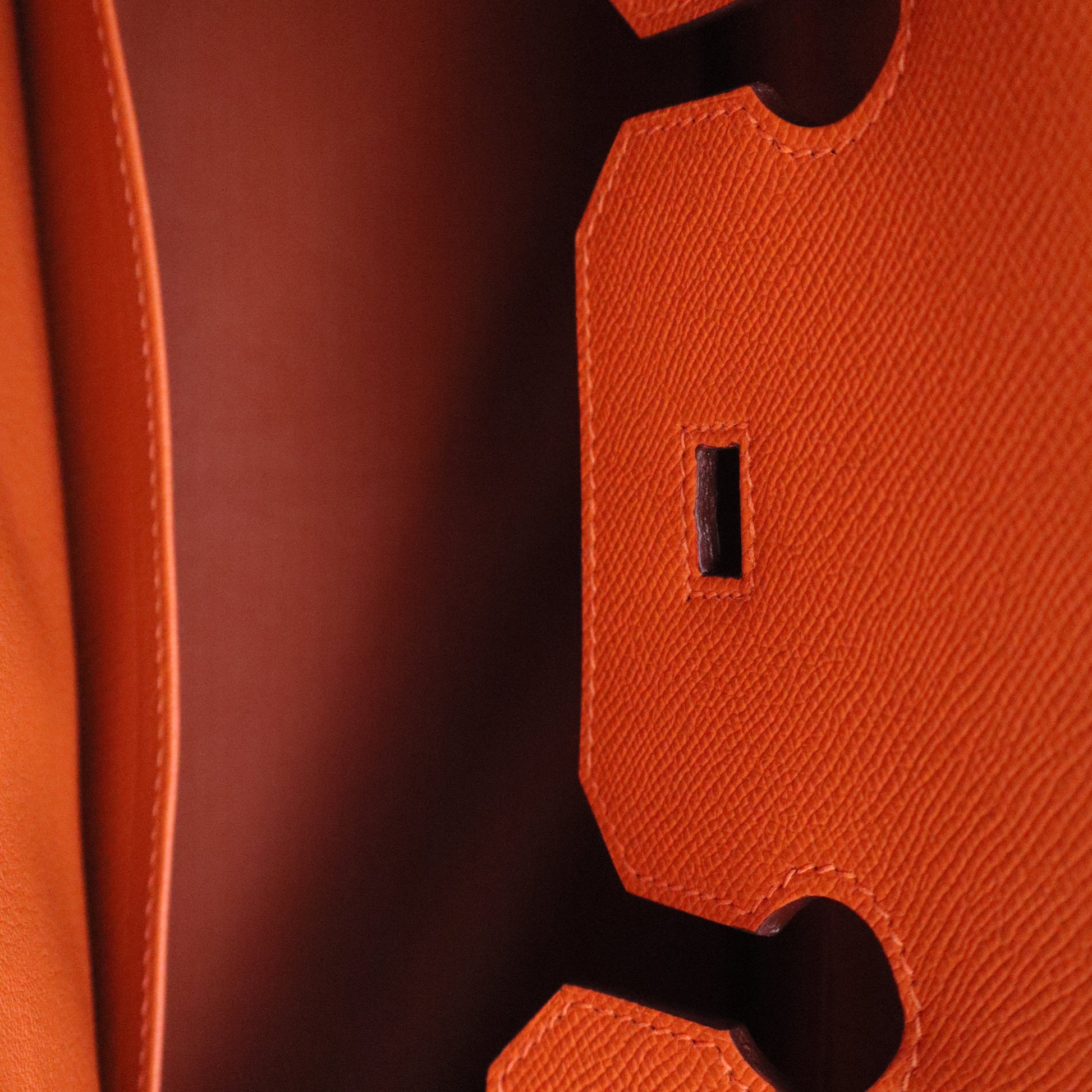 Birkin Handbag Orange H Epsom with Palladium Hardware 35