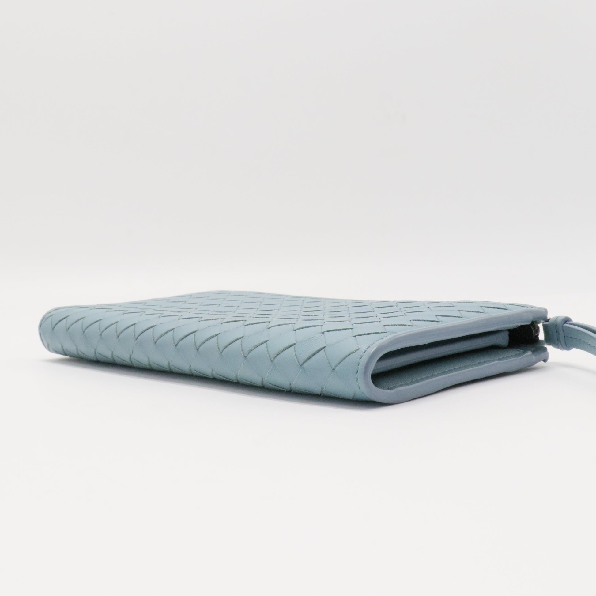 Nappa Intrecciato Zip Around Wallet
