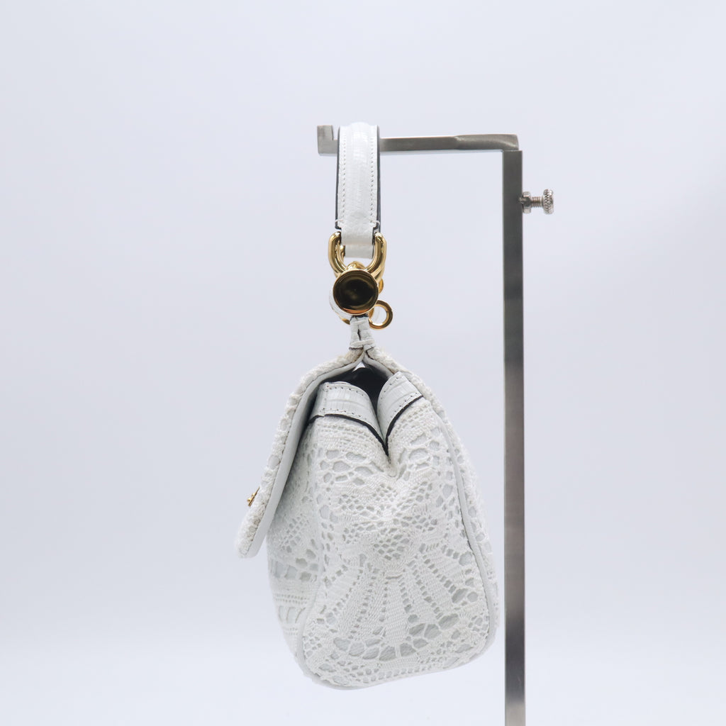Dolce & Gabbana Medium Sicily Bag in Crochet Raffia B24029