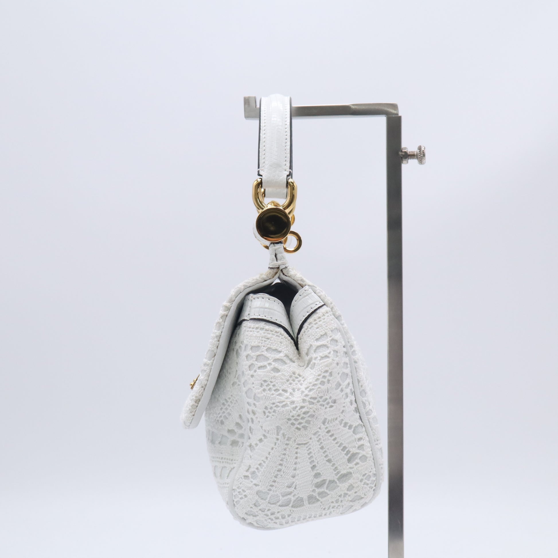 Dolce & Gabbana Medium Sicily Bag in Crochet Raffia B24029