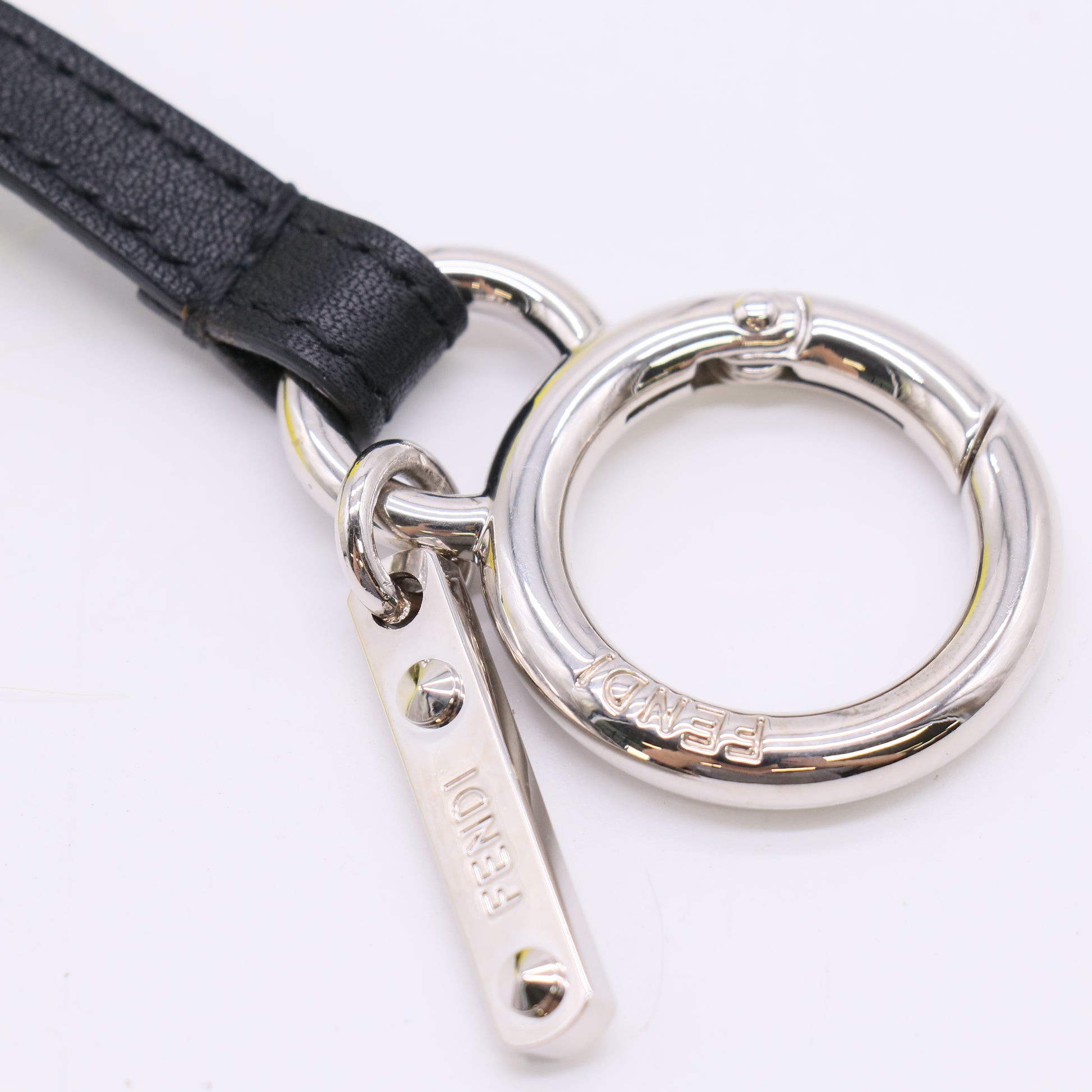Fendi Fox Mink Fur Mirror Monster Bag Bug Charm W23067