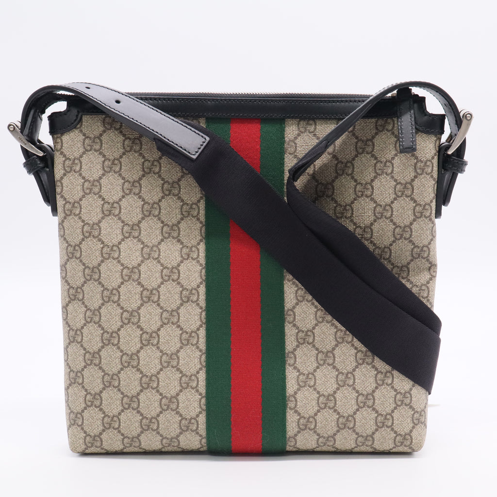 GG Supreme Monogram Web Messenger Bag  B20346
