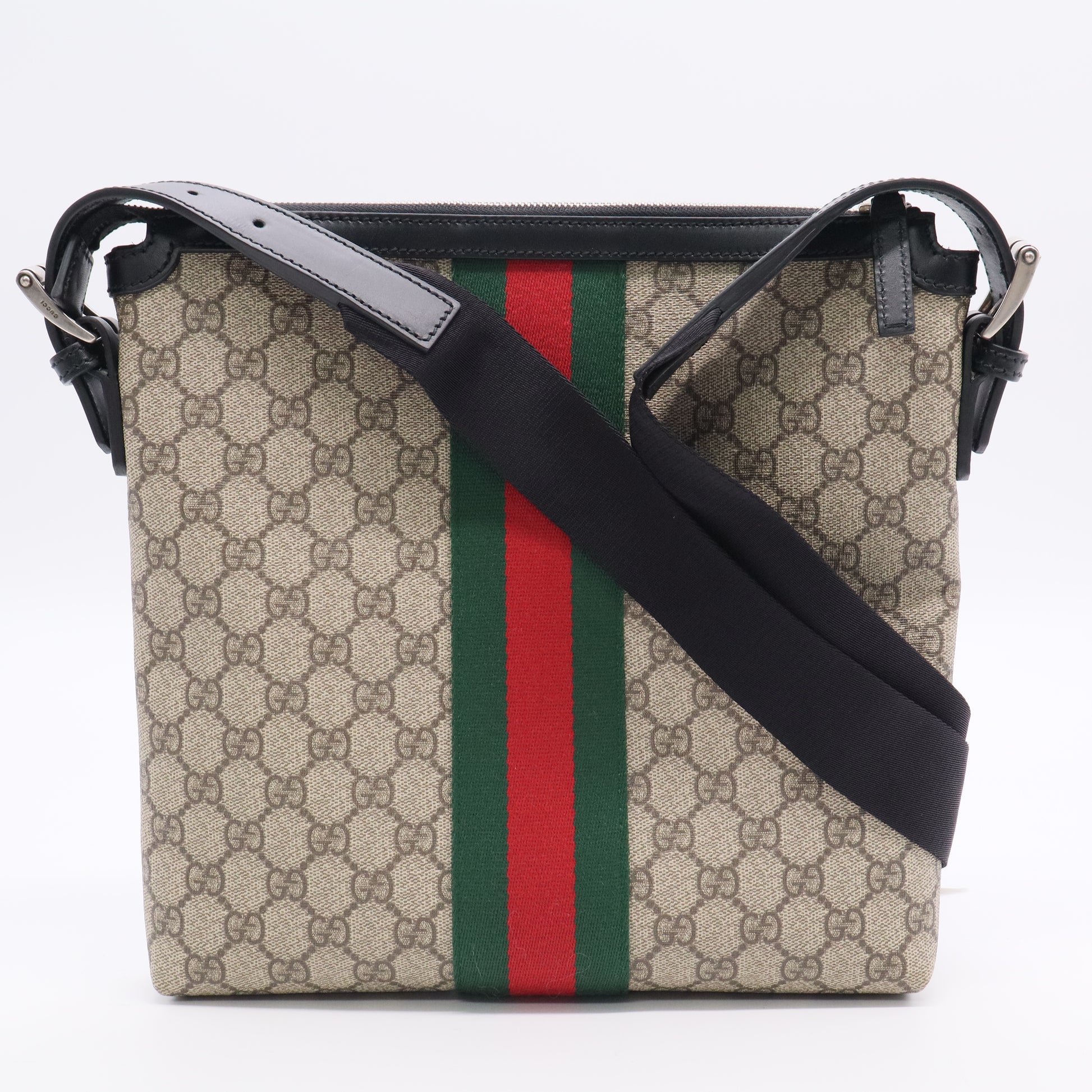 GG Supreme Monogram Web Messenger Bag  B20346