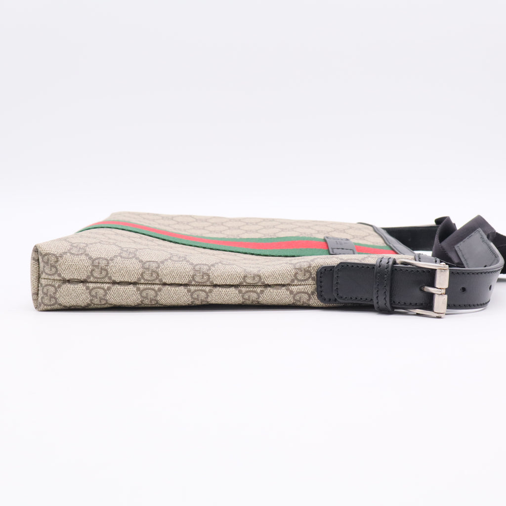 GG Supreme Monogram Web Messenger Bag  B20346