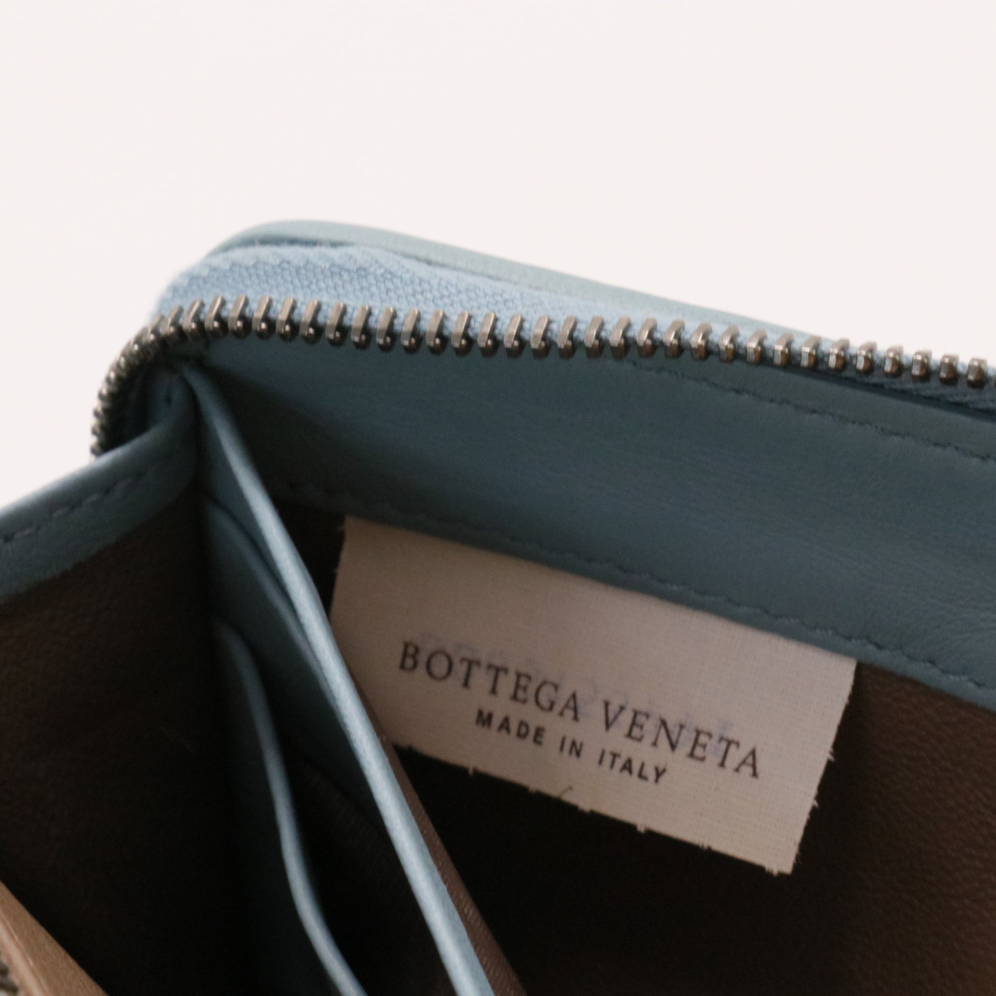 Nappa Intrecciato Zip Around Wallet