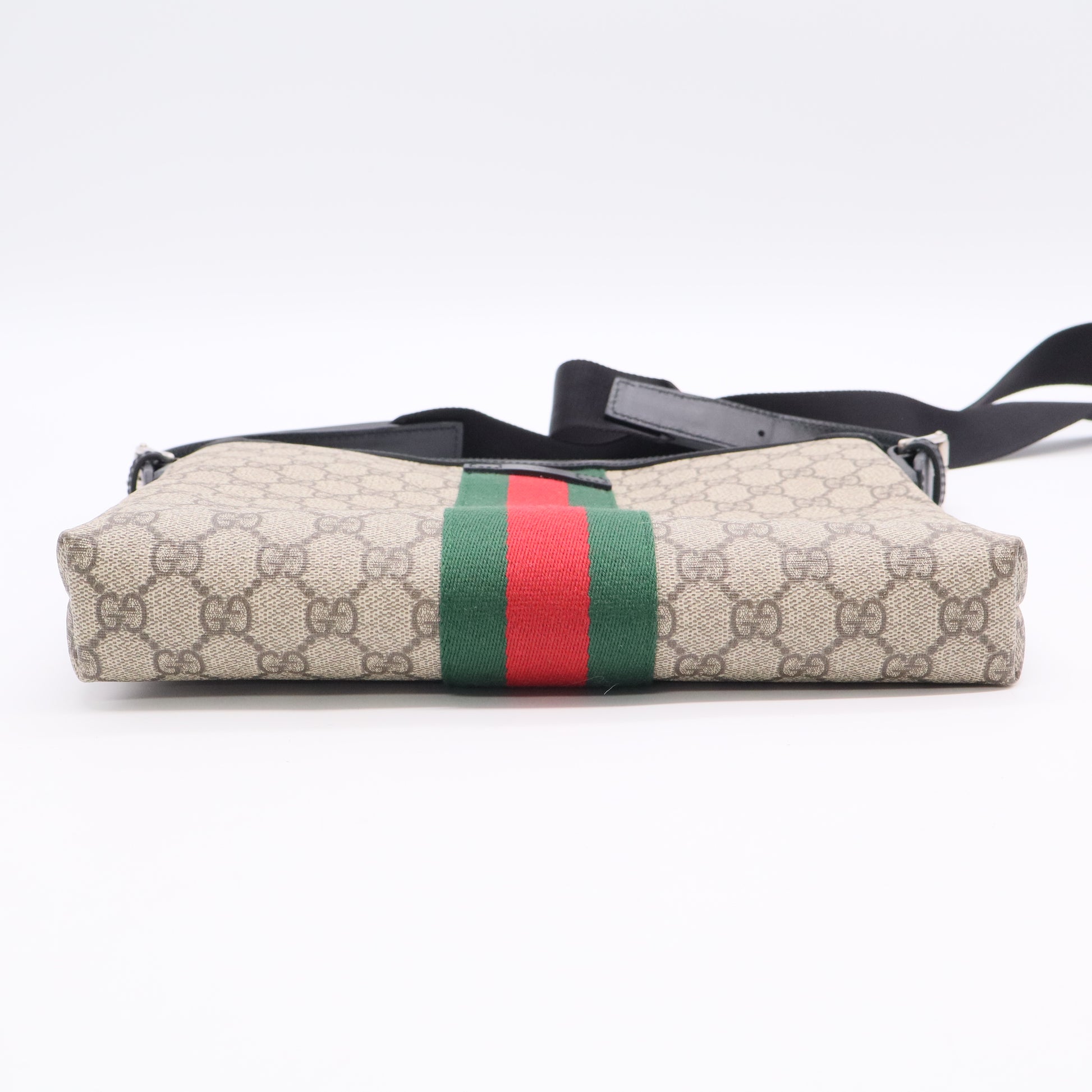 GG Supreme Monogram Web Messenger Bag  B20346