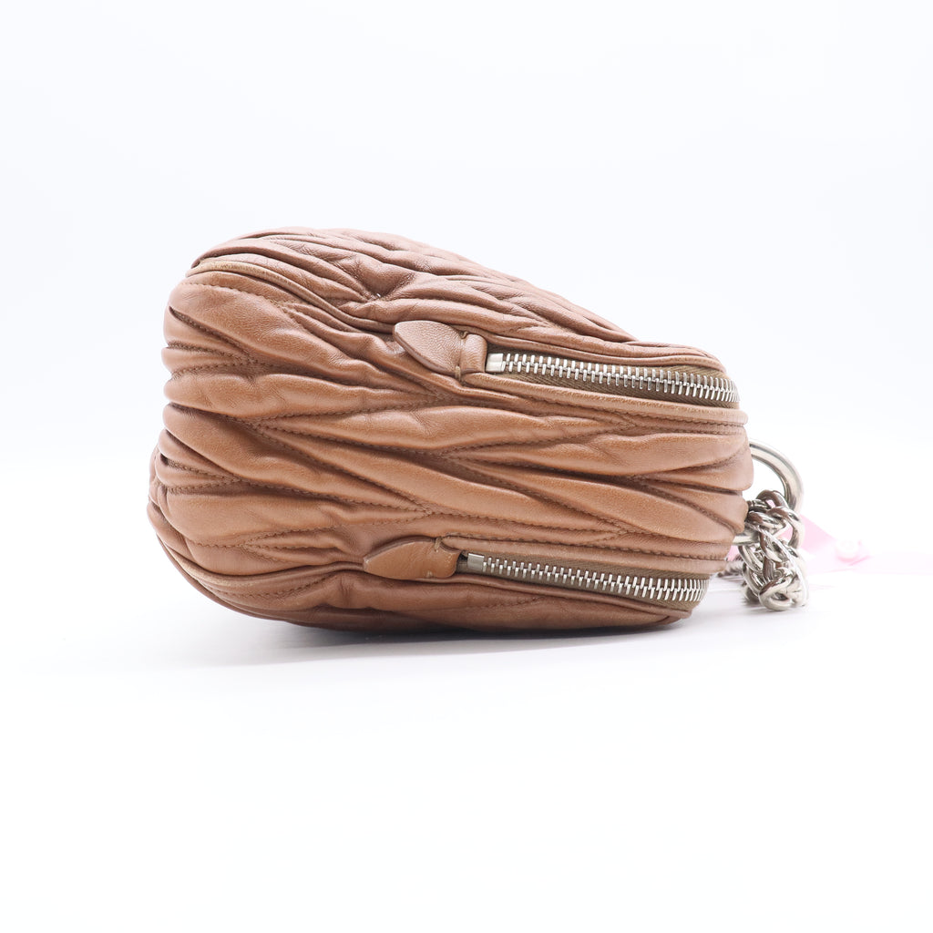 Miu Miu Nappa Matelasse Camera Bag Cammeo Twins LDJ2853