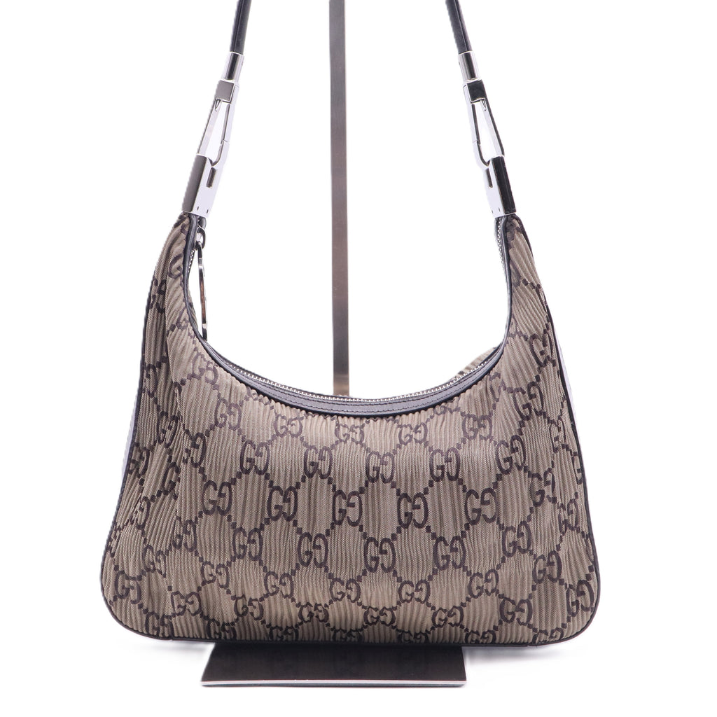 Elastic GG Monogram Hobo Bag