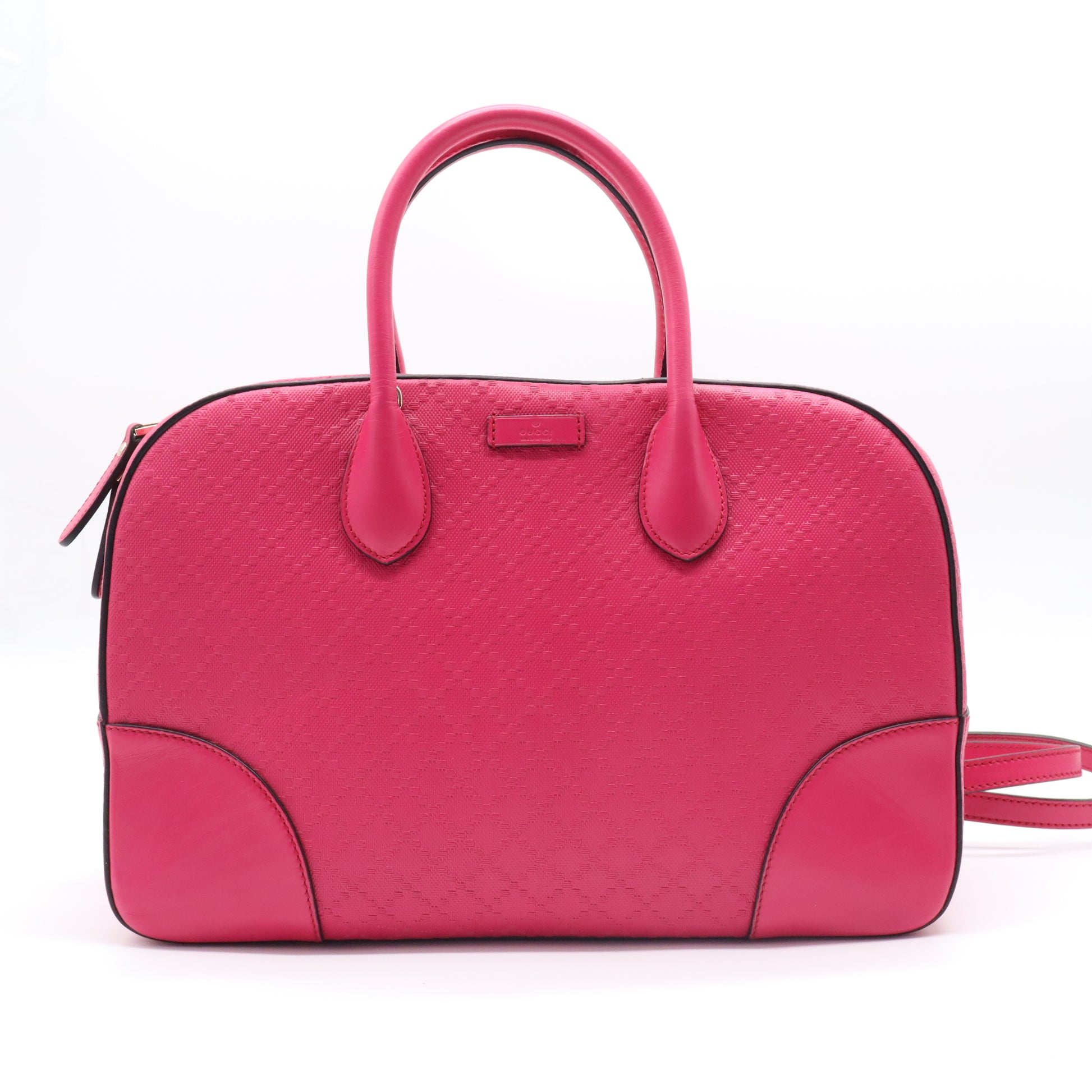 Gucci Bright Diamante Leather Boston Bag B21953