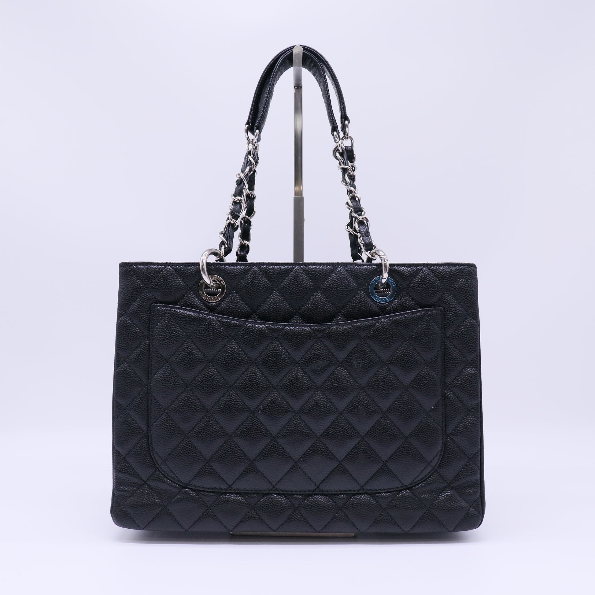 Caviar Quilted Grand Shopping Tote GST Black B22428