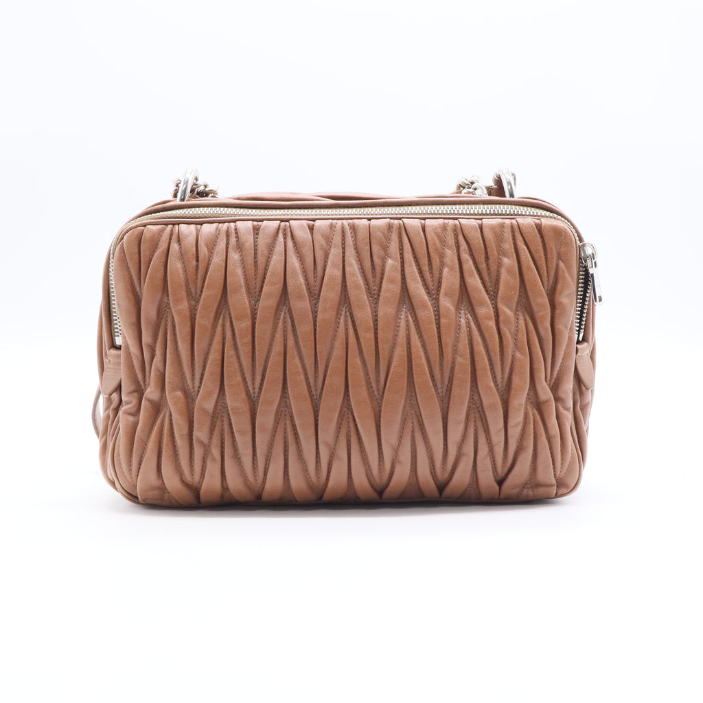 Miu Miu Nappa Matelasse Camera Bag Cammeo Twins LDJ2853