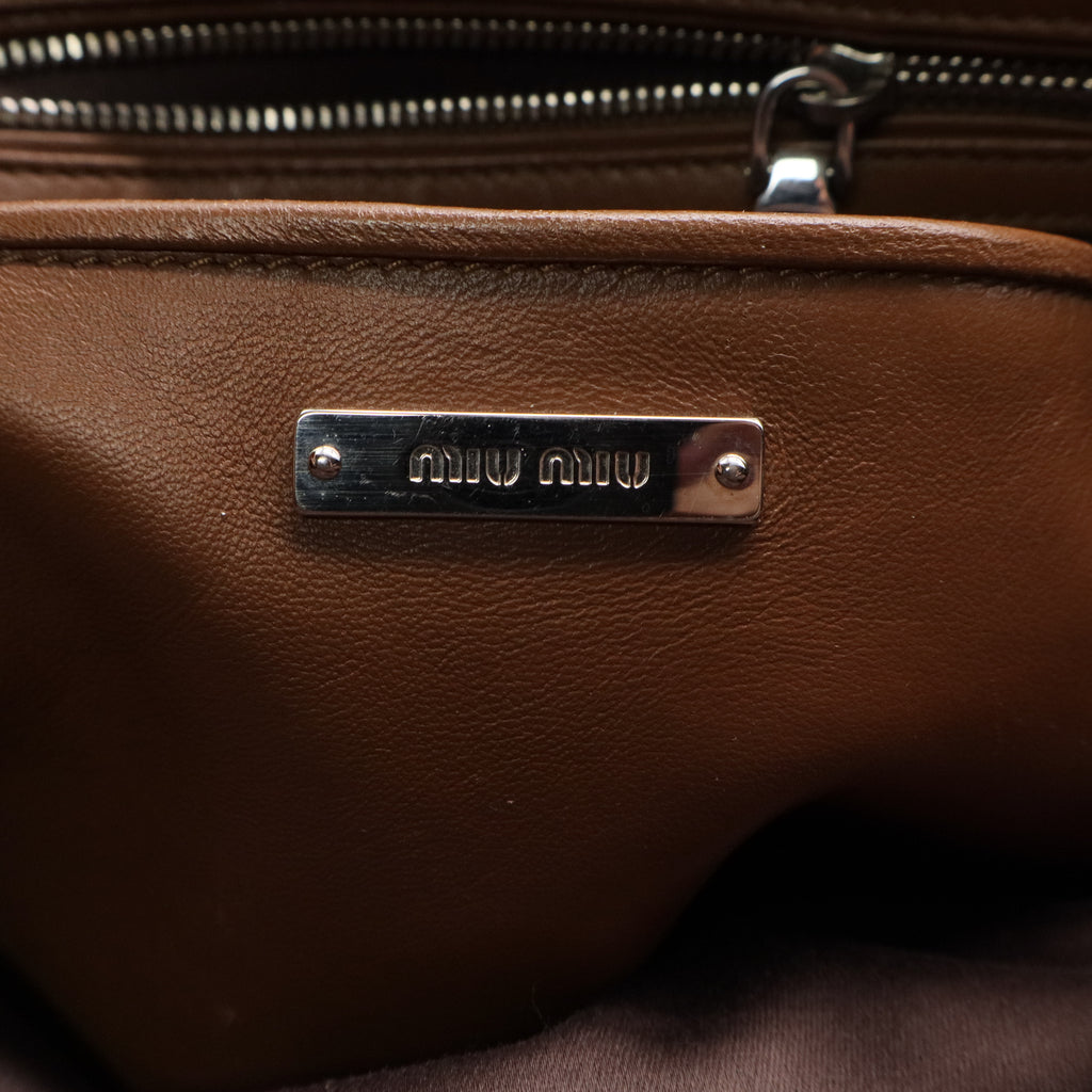 Miu Miu Nappa Matelasse Camera Bag Cammeo Twins LDJ2853