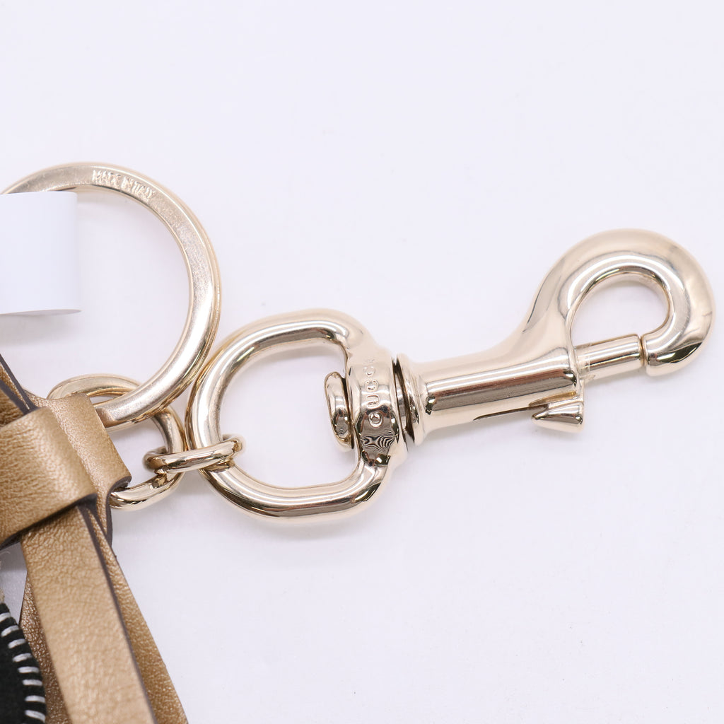 Gucci Brown GG Supreme Canvas Bag Charm W23064