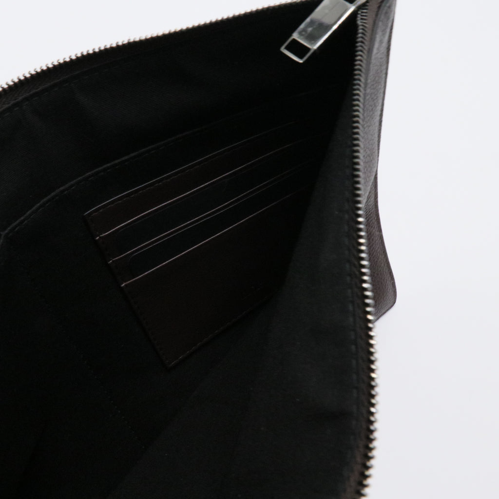 Brown Leather Pouch Bag