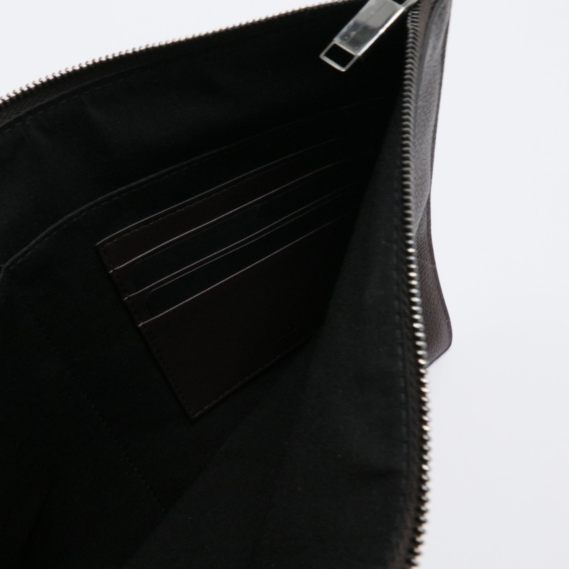 Brown Leather Pouch Bag