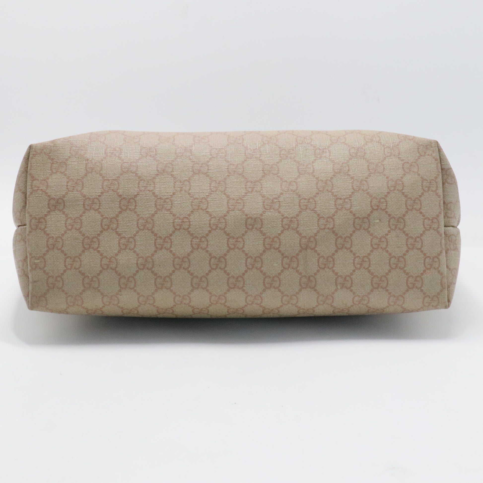 GG Supreme Monogram Medium Zippered Shopping Tote Winter Rose