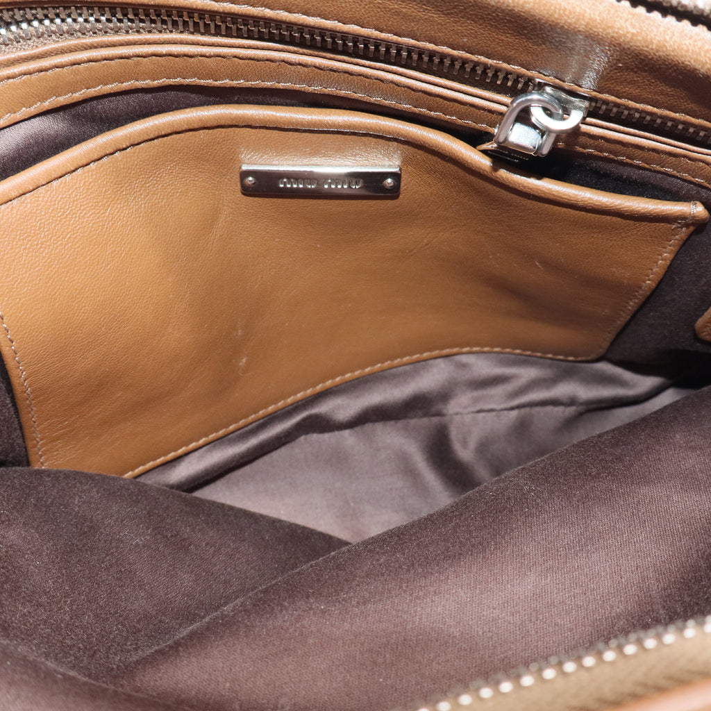 Miu Miu Nappa Matelasse Camera Bag Cammeo Twins LDJ2853