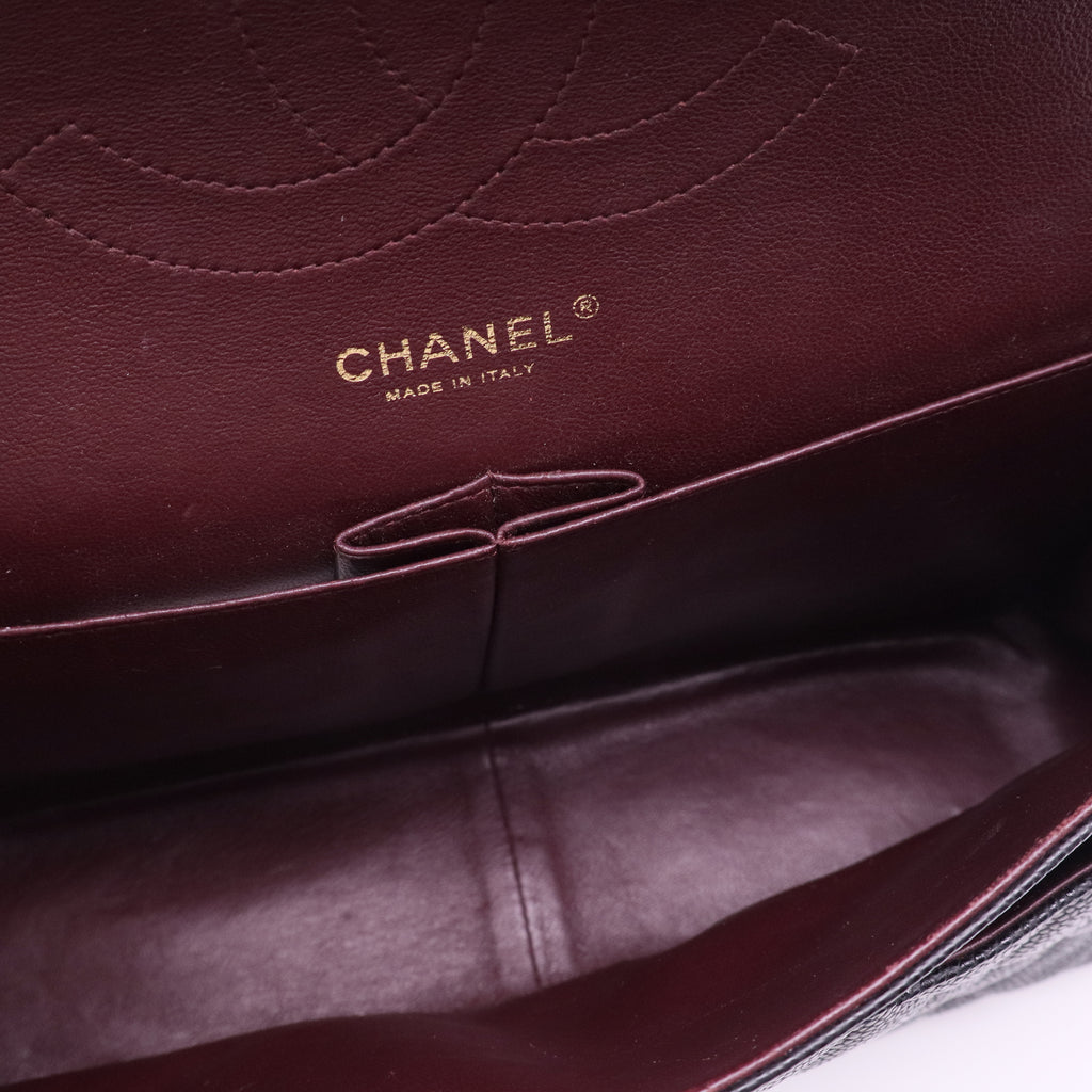 Classic Double Flap Bag Quilted Caviar Jumbo twins