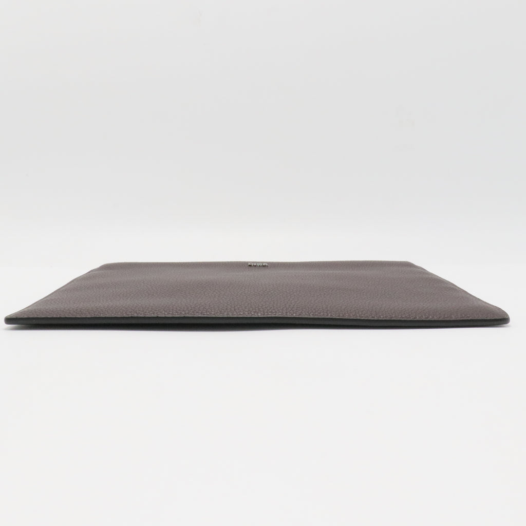 Brown Leather Pouch Bag