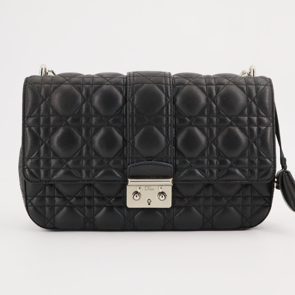 Miss Dior Flap Bag Cannage Quilt Lambskin Medium twins