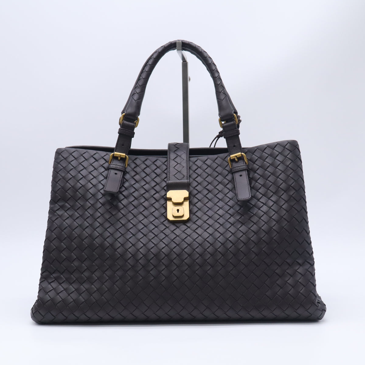 Intrecciato Woven Nappa Leather Roma Tote Bag B23935