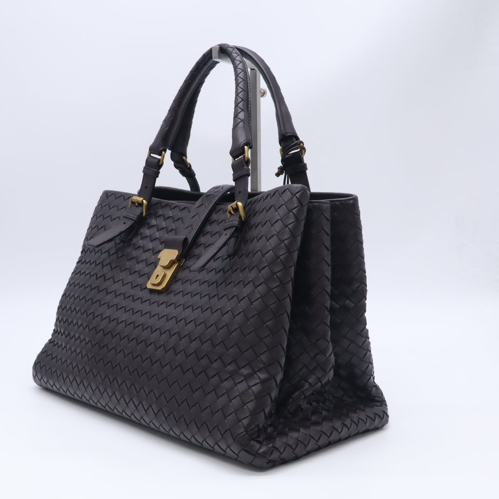 Intrecciato Woven Nappa Leather Roma Tote Bag B23935
