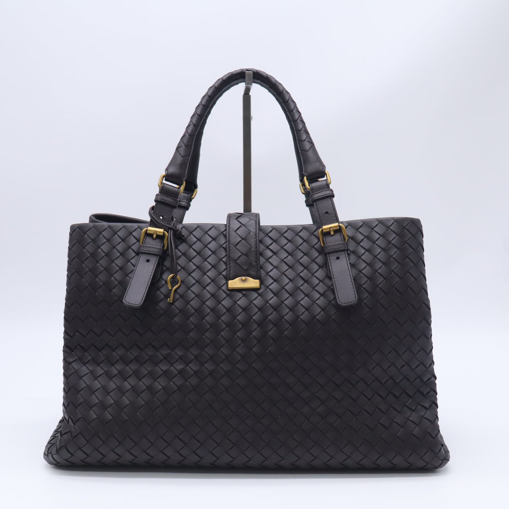 Intrecciato Woven Nappa Leather Roma Tote Bag B23935