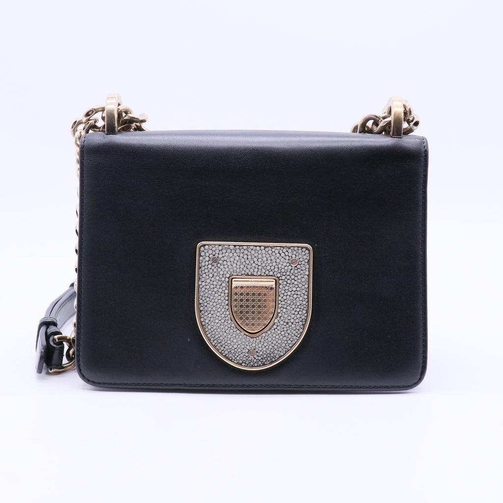Diorama Club Flap Bag Leather Small