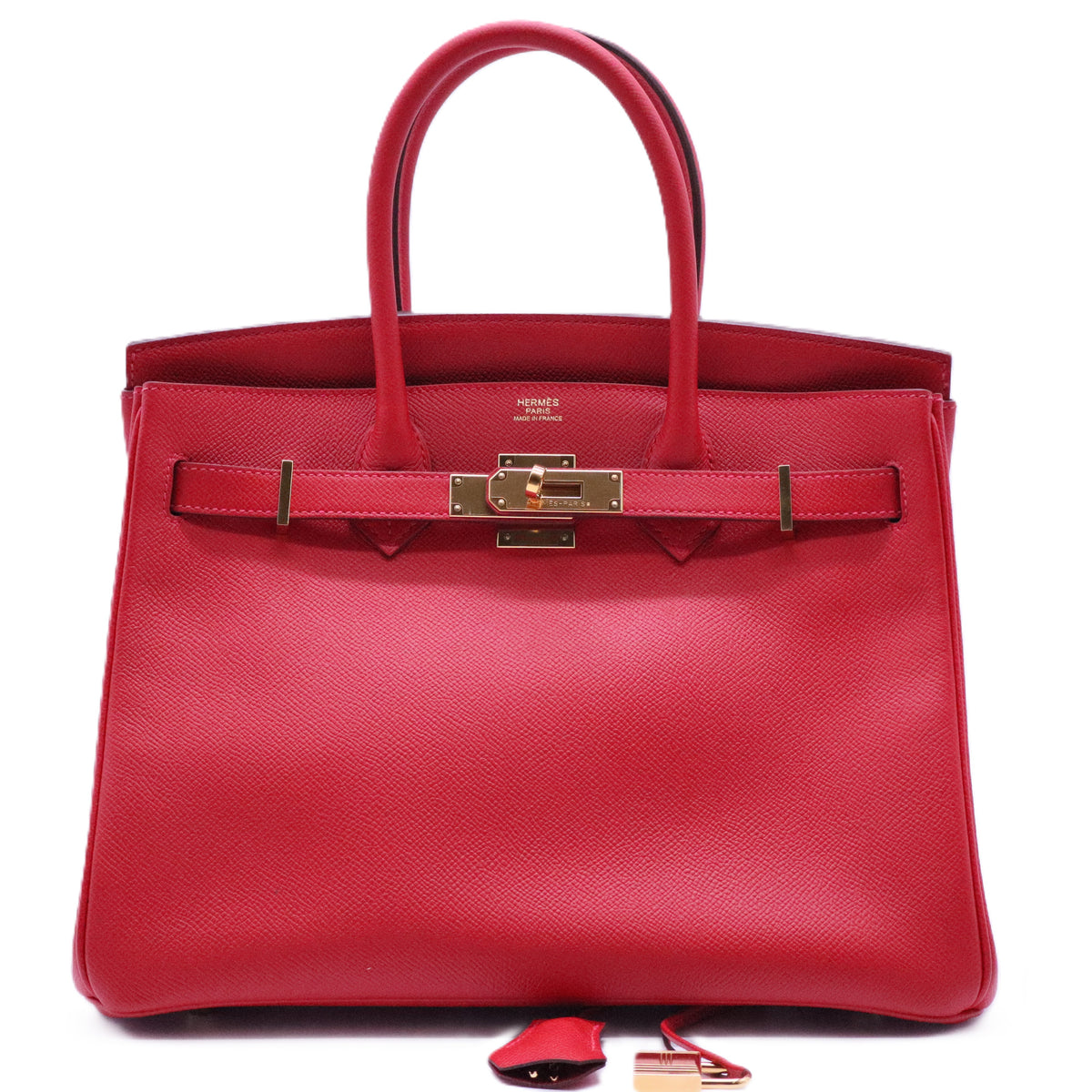 Birkin Handbag Rouge Casaque Epsom with Gold Hardware 30