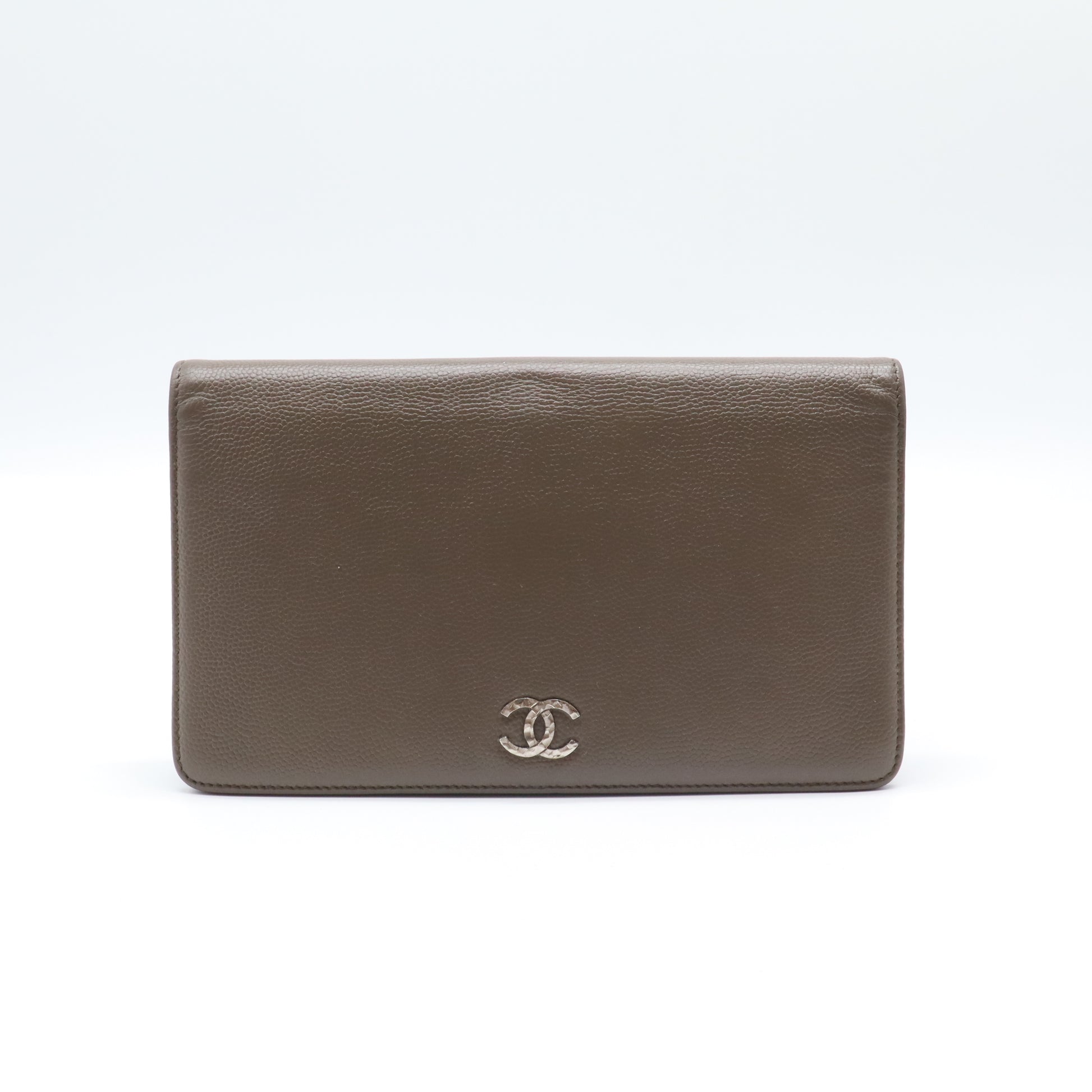 CHANEL Caviar Leather Wallet W21486