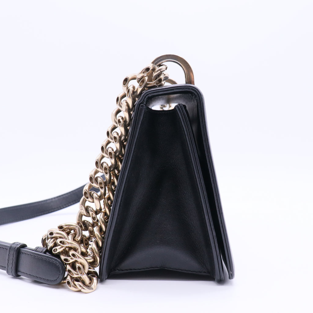 Diorama Club Flap Bag Leather Small