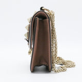 Glam Lock Shoulder Bag Leather Mini