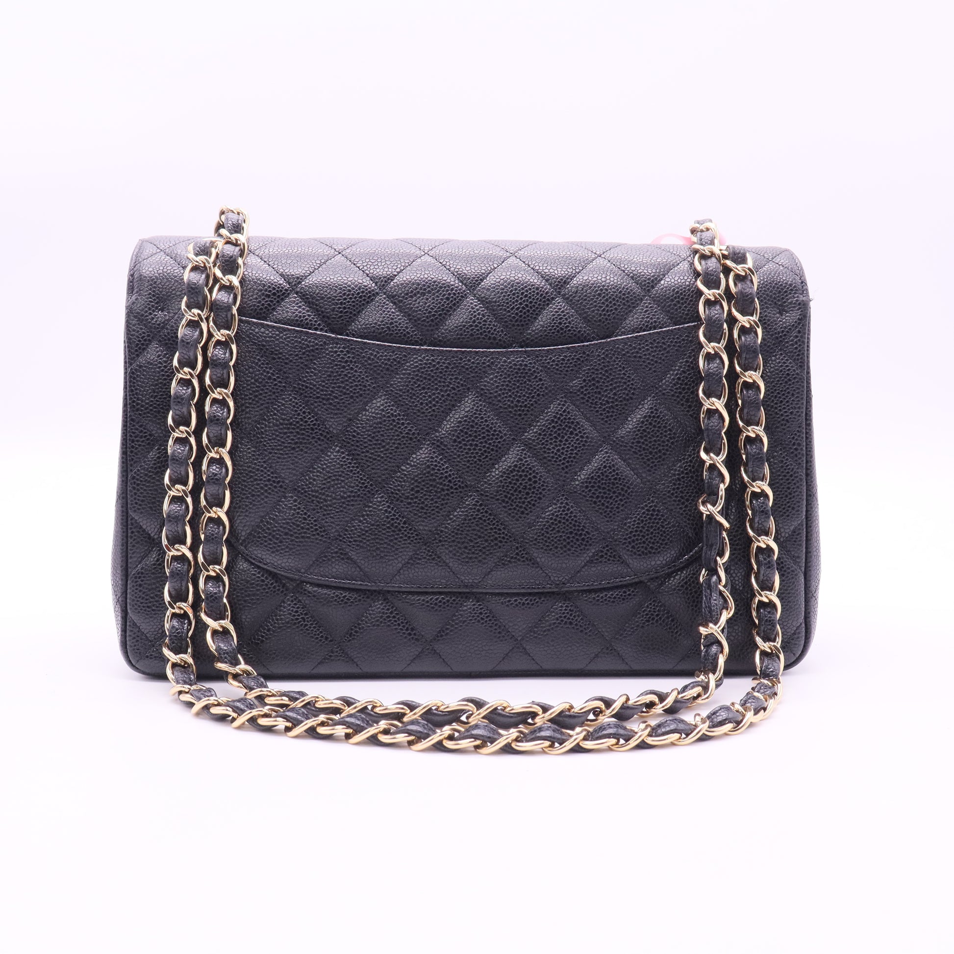 Classic Double Flap Bag Quilted Caviar Jumbo twins