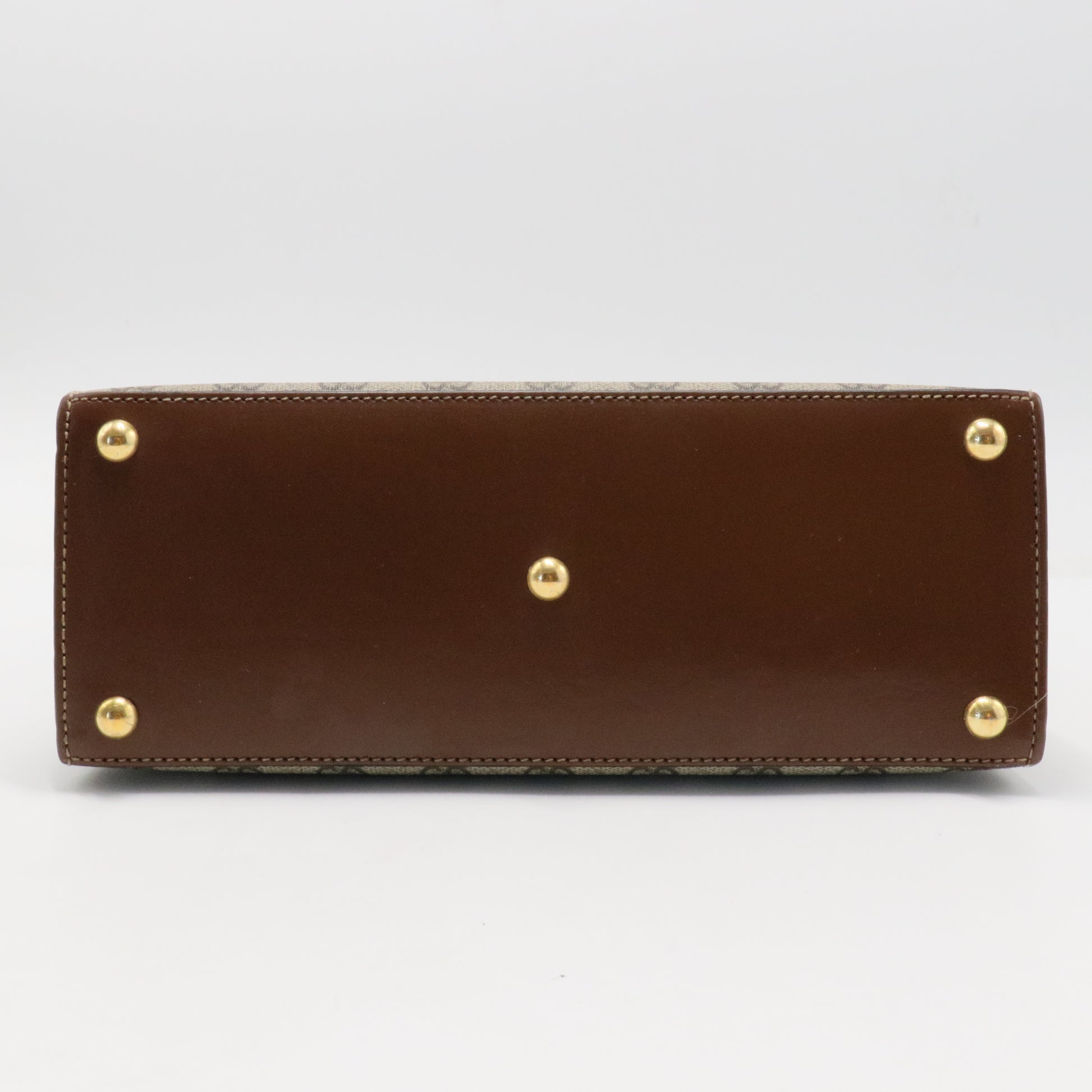 Padlock Top Handle Bag GG Coated Canvas and Leather Smal