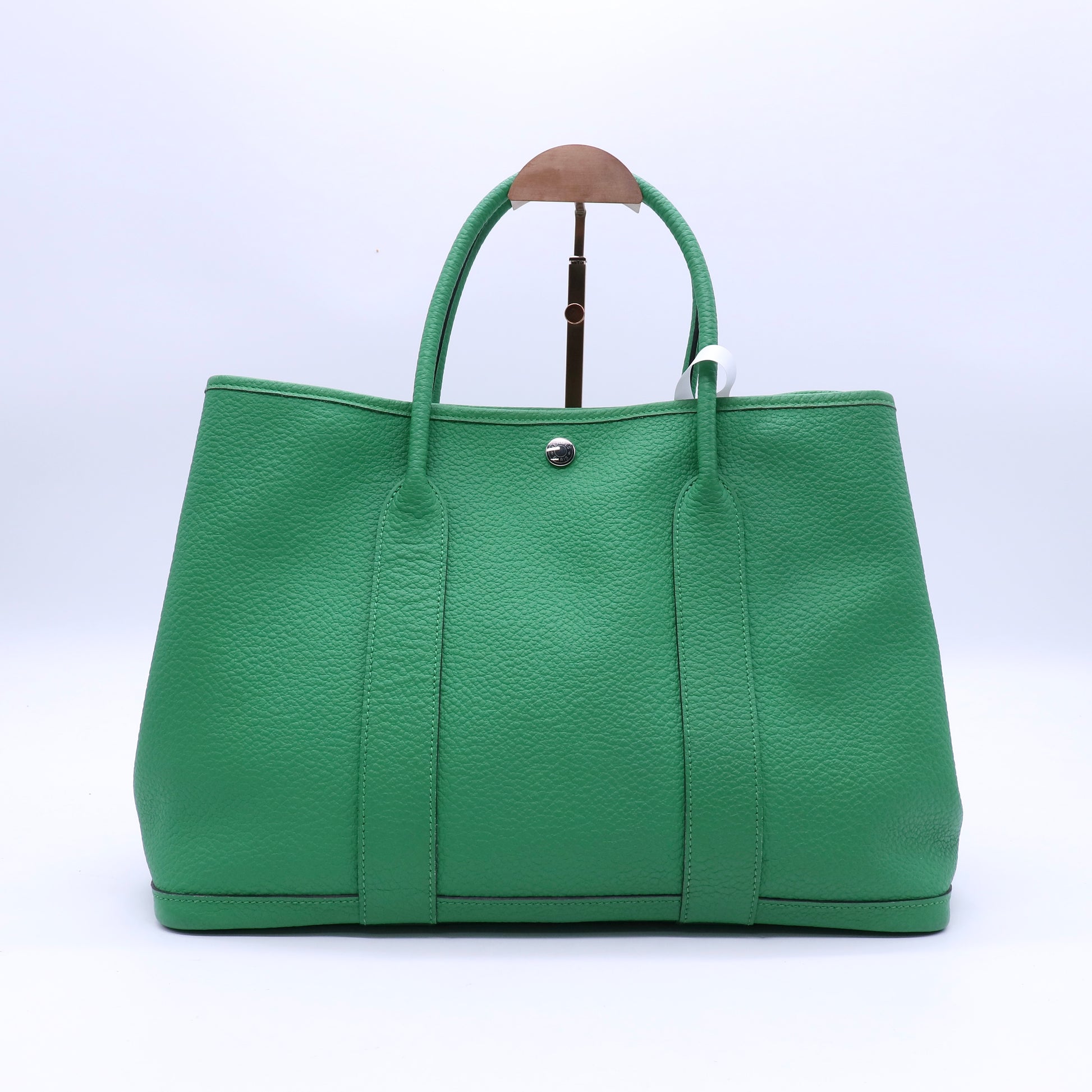 Hermes Bambou Negonda Leather Silk Lined Garden Party 36 Bag B21417
