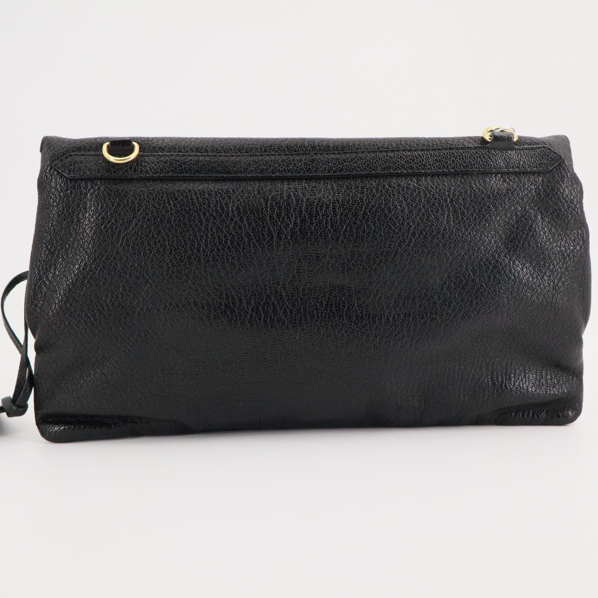 Agneau Motocross Giant Covered Brogues Envelope Clutch Black twins