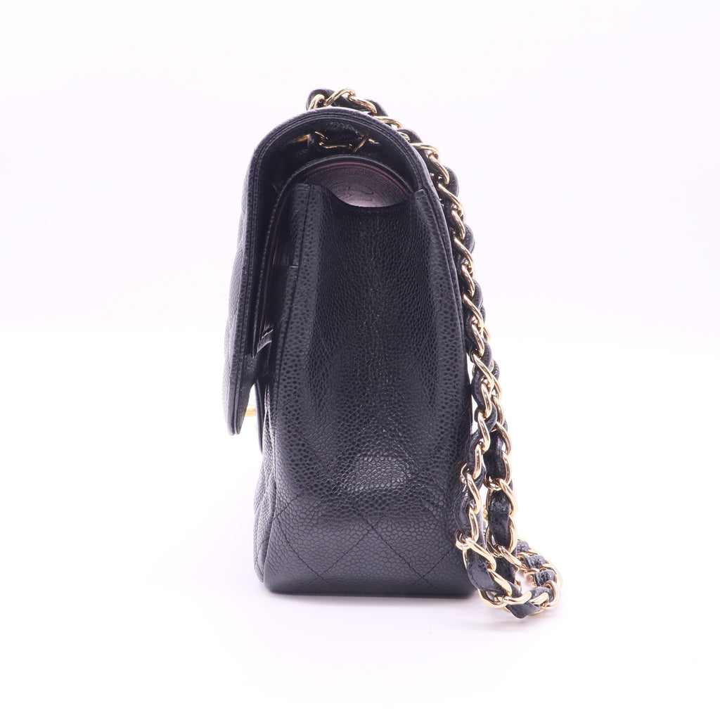 Classic Double Flap Bag Quilted Caviar Jumbo twins