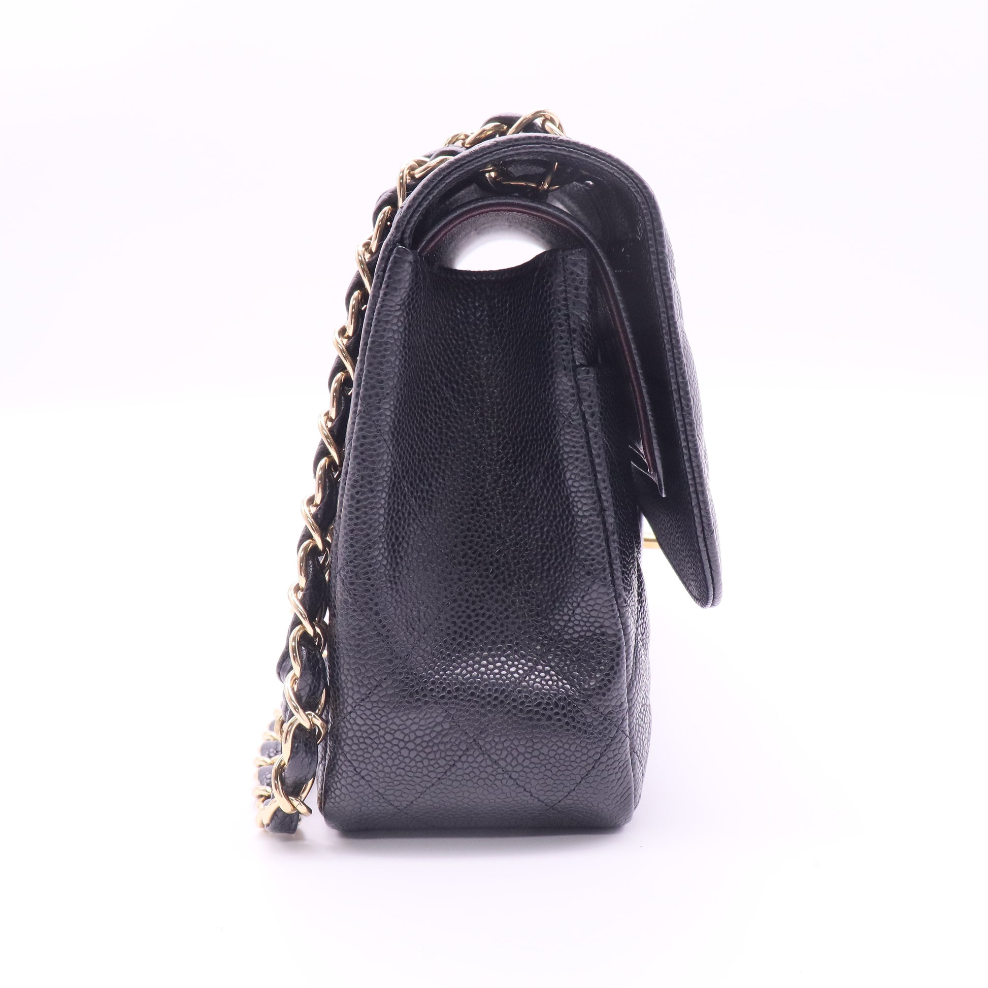 Classic Double Flap Bag Quilted Caviar Jumbo twins