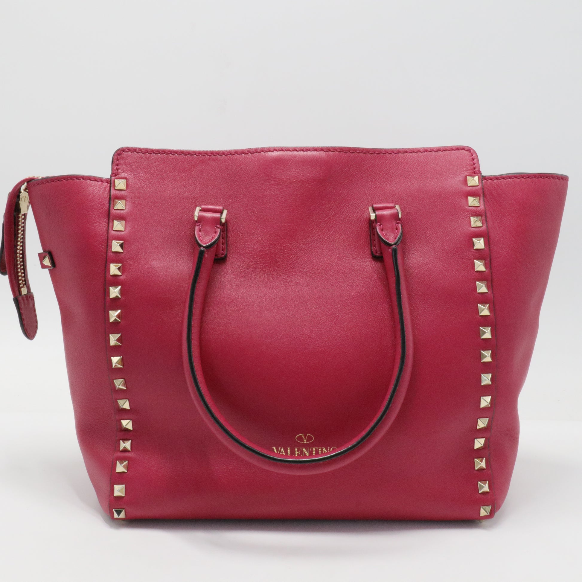 Rockstud Tote Rigid Leather Small