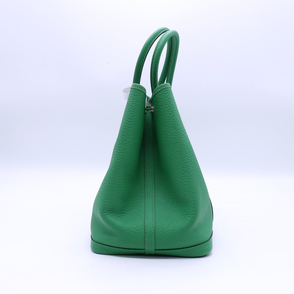Hermes Bambou Negonda Leather Silk Lined Garden Party 36 Bag B21417