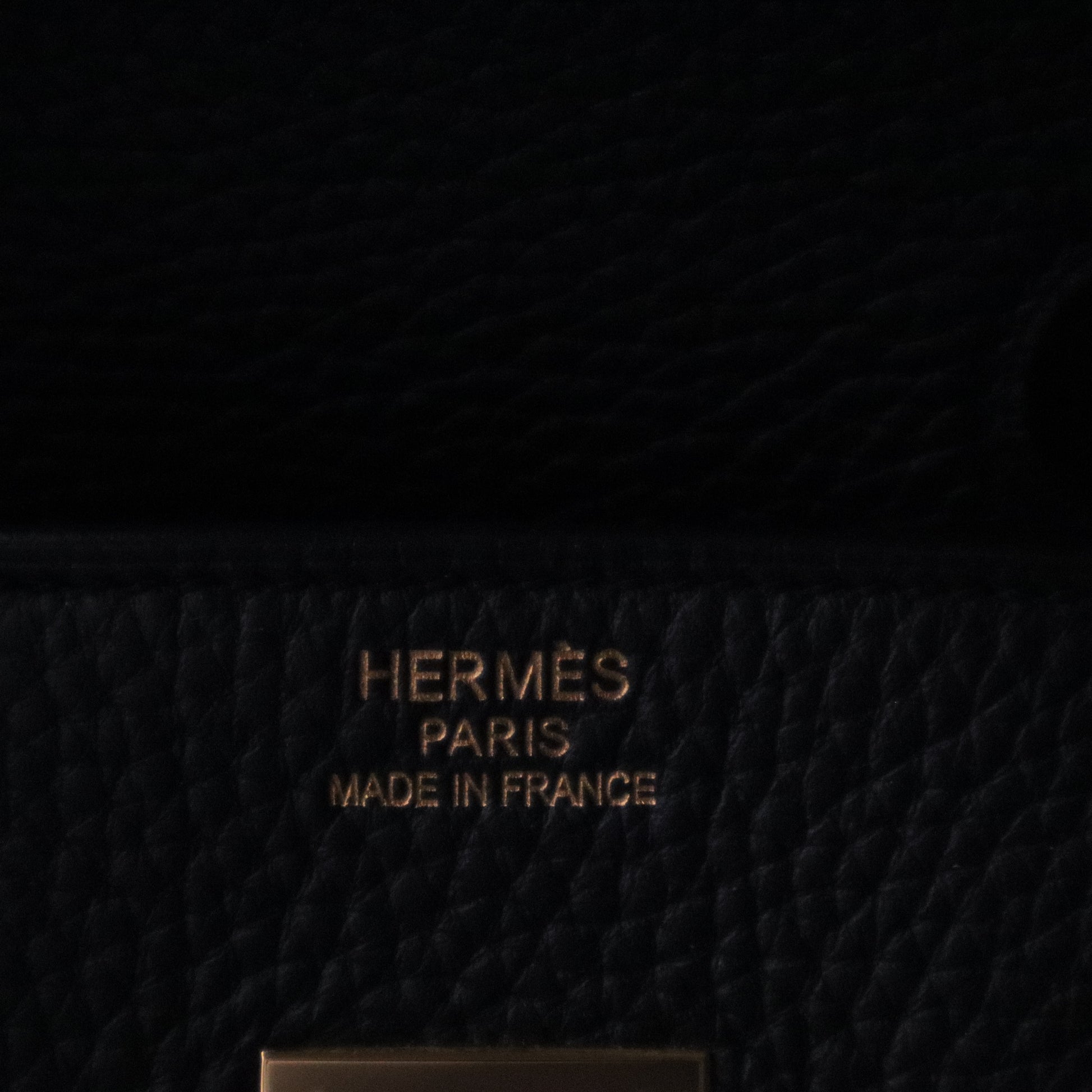 Birkin Handbag Noir Clemence with Gold Hardware 35